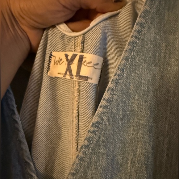 Free People We the Free Wonderland Distressed Denim Maxi Dress - Picture 4 of 6